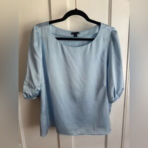 NWOT Ann Taylor Boatneck Puff Sleeve Blouse